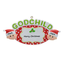 Load image into Gallery viewer, Christmas Tree Decoration Personalized Ornament Gift GodChild