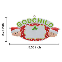 Load image into Gallery viewer, Christmas Tree Decoration Personalized Ornament Gift GodChild