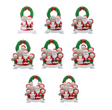 Load image into Gallery viewer, Personalized Christmas Gift Family Ornament Santa Family