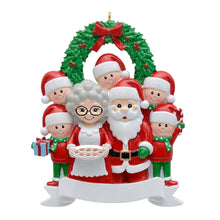 Load image into Gallery viewer, Personalized Christmas Gift Family Ornament Santa Family
