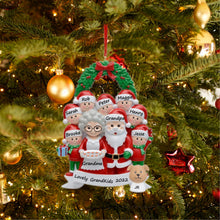 Load image into Gallery viewer, Personalized Christmas Gift Family Ornament Santa Family