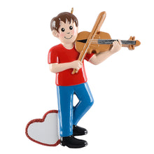 Load image into Gallery viewer, Personalized Christmas Ornament Violin Girl/Boy
