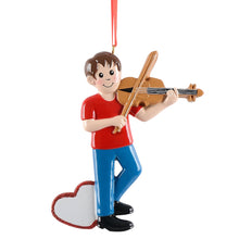 Load image into Gallery viewer, Personalized Christmas Ornament Violin Girl/Boy