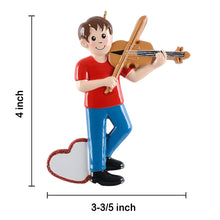 Load image into Gallery viewer, Personalized Christmas Ornament Violin Girl/Boy