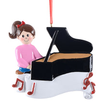 Load image into Gallery viewer, Personalized Gift Christmas Ornament Piano Girl/Boy