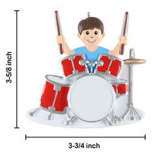 Load image into Gallery viewer, Personalized Ornament Christmas Gift for Drum Boy