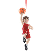 Load image into Gallery viewer, Personalized Basketball Christmas Ornament for Boys