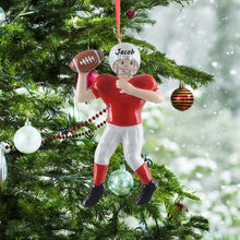 Load image into Gallery viewer, Personalized Christmas Ornament for Football Boys Sports-Themed Holiday Decor