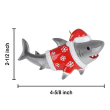 Load image into Gallery viewer, Personalized Shark Christmas Ornament Custom Holiday Decoration