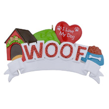Load image into Gallery viewer, Personalized Christmas Pet Ornament I love my Dog