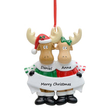 Load image into Gallery viewer, Customize Gift for Family Christmas Ornament Moose Family 2