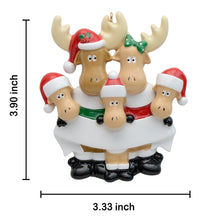 Load image into Gallery viewer, Personalized Christmas Decoration Ornament Holiday Gift Moose Family