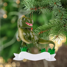 Load image into Gallery viewer, Maxora Personalized Christmas Gift for Kids T-rex Ornament