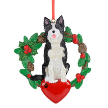 Load image into Gallery viewer, Personalized Gift Christmas Ornament for Pet Doggy Border Collie