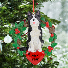 Load image into Gallery viewer, Personalized Gift Christmas Ornament for Pet Doggy Border Collie