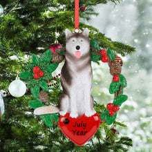 Load image into Gallery viewer, Personalized Christmas Gift Pet Ornament Siberian Husky