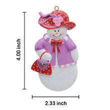 Load image into Gallery viewer, Maxora Personalized Christmas Gift Customized Christmas Decoration Ornament Snow Ladies