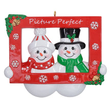 Load image into Gallery viewer, Personalized Christmas Ornament Snowman Couple Party Prop