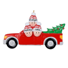 Load image into Gallery viewer, Personalized Christmas Decoration Ornament Christmas Tree Pickup Family 3