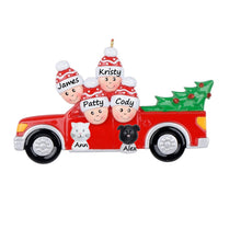 Load image into Gallery viewer, Customize Gift Family 4 Christmas Ornament Christmas Tree Pickup