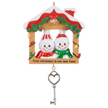 Load image into Gallery viewer, Personalized Gift Christmas Ornament First Christmas in Our New Home Family 2