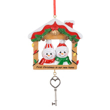 Load image into Gallery viewer, Personalized Gift Christmas Ornament First Christmas in Our New Home Family 2