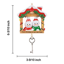 Load image into Gallery viewer, Personalized Gift Christmas Ornament First Christmas in Our New Home Family 2