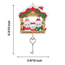 Load image into Gallery viewer, Personalized Ornament Christmas New Home Gift First Christmas in Our New Home Family 3