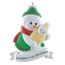 Load image into Gallery viewer, Personalized Ornament Holiday Keepsake Grandma's 1st Christmas