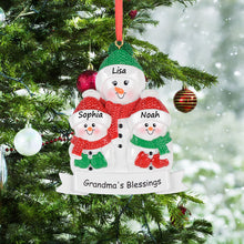Load image into Gallery viewer, Personalized Christmas Ornament Grandma's Blessings Holiday Keepsake-2
