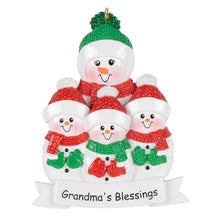 Load image into Gallery viewer, Personalized Christmas Ornament Grandma's Blessings -3