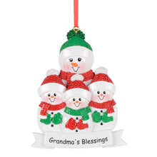 Load image into Gallery viewer, Personalized Christmas Ornament Grandma's Blessings -3