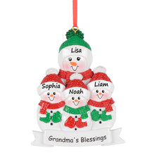 Load image into Gallery viewer, Personalized Christmas Ornament Grandma's Blessings -3
