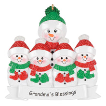 Load image into Gallery viewer, Customized Grandma's Blessings Christmas Ornament -4