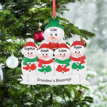 Load image into Gallery viewer, Customized Grandma's Blessings Christmas Ornament -4