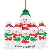 Load image into Gallery viewer, Customized Grandma's Blessings Christmas Ornament -5