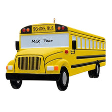 Load image into Gallery viewer, Personalized Gift Christmas Ornament School Bus