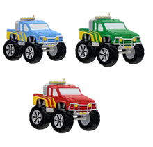 Load image into Gallery viewer, Personalized Christmas Gift for Boy Monster Truck Blue/Green/Red