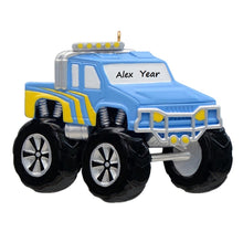 Load image into Gallery viewer, Personalized Christmas Gift for Kids Monster Truck Blue