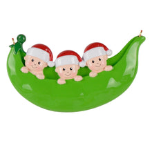 Load image into Gallery viewer, Customize Gift Christmas Ornament Peapod Family 3