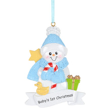 Load image into Gallery viewer, Customized Christmas Ornament 2024 Baby's 1st Christmas Boy