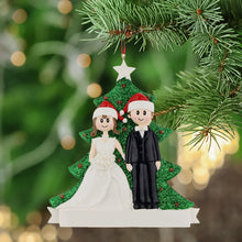 Load image into Gallery viewer, Personalized Christmas Ornament Wedding Couple