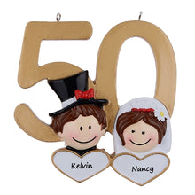 Load image into Gallery viewer, Personalized Christmas Gift for Couple 50th Anniversary