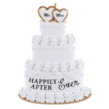 Load image into Gallery viewer, Personalized Christmas Ornament Wedding Cake