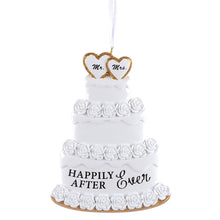 Load image into Gallery viewer, Personalized Christmas Ornament Wedding Cake