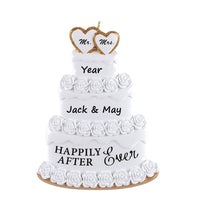 Load image into Gallery viewer, Personalized Christmas Ornament Wedding Cake