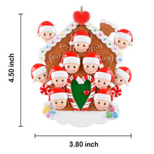 Load image into Gallery viewer, Personalized Gift For Family 11 Christmas Decor Ornament Gingerbread House