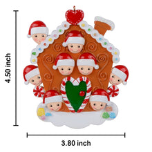 Load image into Gallery viewer, Customize Ornament Christmas Gift Gingerbread House Family 8