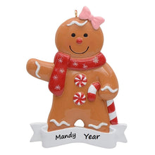 Load image into Gallery viewer, Personalized Gift Christmas Decoration Ornament Ginger Bread Ornament Boy/Girl