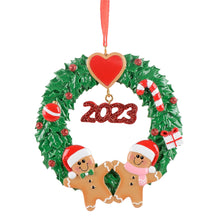 Load image into Gallery viewer, Personalized 2024 Christmas Gift Ornament Ginger Bread Couple Ornament